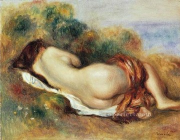 150の主題の芸術作品 Painting - 横たわる裸婦 1890年 ピエール・オーギュスト・ルノワール